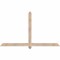 Ekena Millwork Eugene Smooth Timber Gable Bracket, Douglas Fir, 72"W x 42"H x 3 1/2"D x 3 1/2"F, 14/12 Pitch GBW072X42X0404EUG00SDF - alternate 1